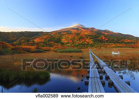 Stock Photo - Ryugahara Wetlands, Akita Prefecture. Fotosearch