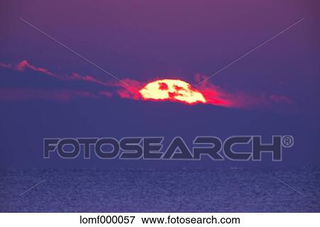 Sea at sunrise View Large Photo Image Stock Photo - Sea at sunrise. Fotosearch