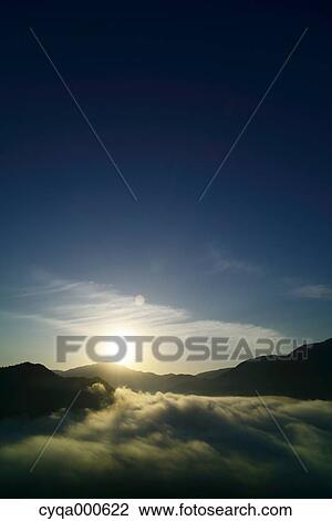 Stock Image - Sea of clouds. Fotosearch