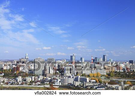 Sendai cityscape View Large Photo Image Picture - Sendai cityscape. Fotosearch