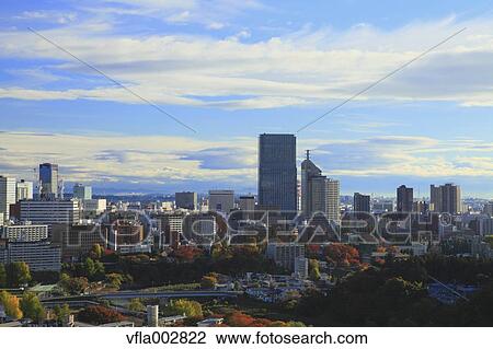 Stock Image - Sendai cityscape. Fotosearch