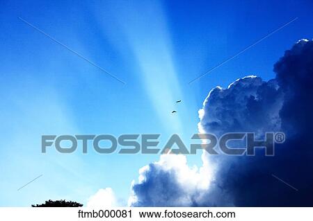 Stock Image - Sky with clouds. Fotosearch