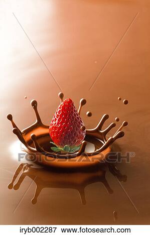 Strawberry and chocolate crown View Large Photo Image Stock Photo - Strawberry and chocolate crown. Fotosearch