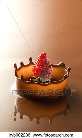 Strawberry and chocolate crown View Large Photo Image Stock Photograph - Strawberry and chocolate crown. Fotosearch