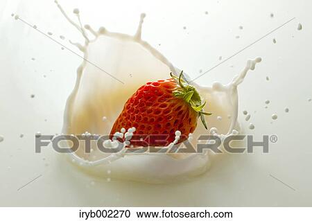 Strawberry and milk View Large Photo Image Stock Image - Strawberry and milk. Fotosearch