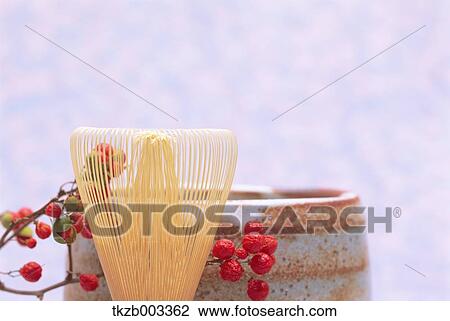 Stock Image - Tea utensils. Fotosearch