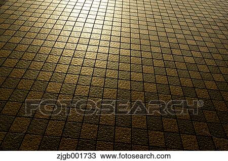 Stock Image - Tiled sidewalk. Fotosearch