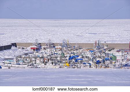 Tokoro Fishing Port, Hokkaido View Large Photo Image Stock Photo - Tokoro Fishing Port, Hokkaido. Fotosearch