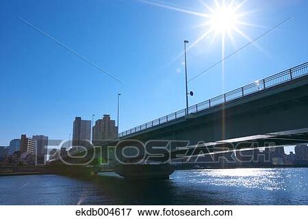 Tsukuda Bridge View Large Photo Image Stock Photo - Tsukuda Bridge. Fotosearch