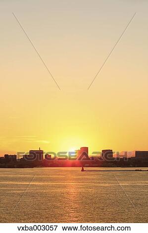 Stock Photo - View from Daikoku Bridge in Yokohama, Kanagawa Prefecture. Fotosearch