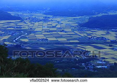 Picture - View of Iwate Prefecture countryside. Fotosearch