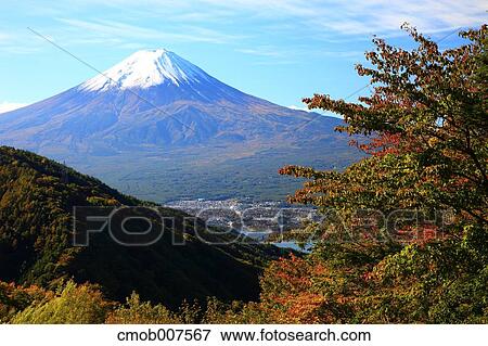 Stock Photo - View of Mount Fuji. Fotosearch