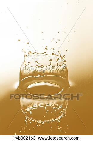 Stock Image - Water crown. Fotosearch
