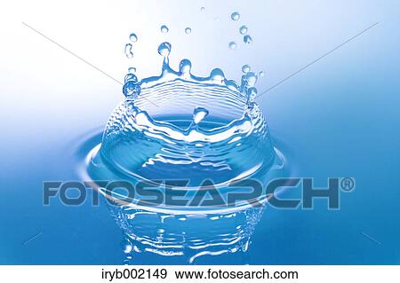 Stock Photo - Water crown. Fotosearch
