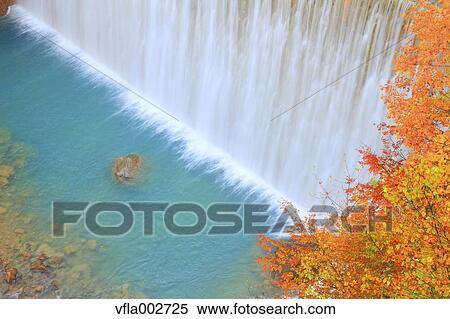 Waterfall and trees, Iwate Prefecture View Large Photo Image Stock Photography - Waterfall and trees, Iwate Prefecture. Fotosearch
