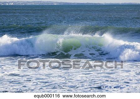 Stock Photograph - Waves, Kanagawa Prefecture. Fotosearch