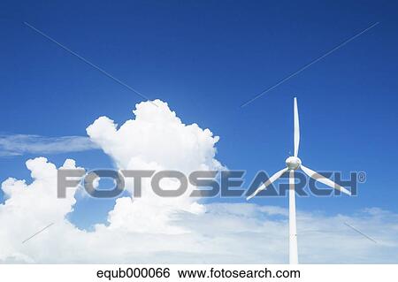 Wind turbine and sky View Large Photo Image Stock Photograph - Wind turbine and sky. Fotosearch