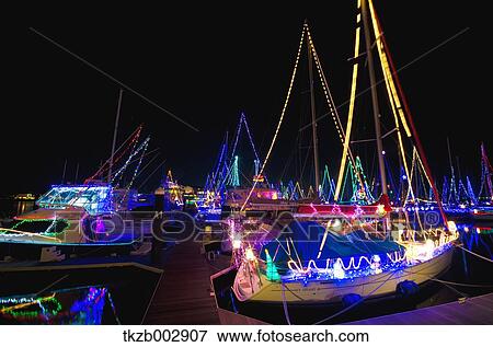 Yacht harbor at night View Large Photo Image Stock Photo - Yacht harbor at night. Fotosearch