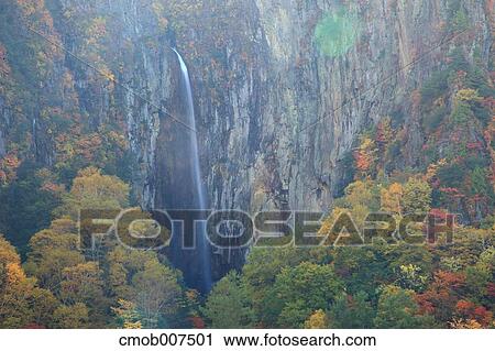 Yonago Falls, Nagano Prefecture View Large Photo Image Stock Image - Yonago Falls, Nagano Prefecture. Fotosearch