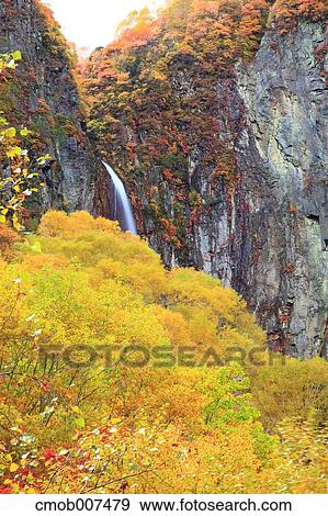 Stock Photo - Yonago Falls, Nagano Prefecture. Fotosearch