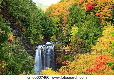 Zengoro Waterfall, Nagano Prefecture View Large Photo Image Stock Image - Zengoro Waterfall, Nagano Prefecture. Fotosearch