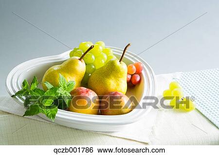 Stock Photograph - Assorted fruits. Fotosearch