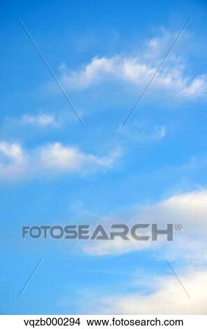 Blue sky with clouds View Large Photo Image Picture - Blue sky with clouds. Fotosearch