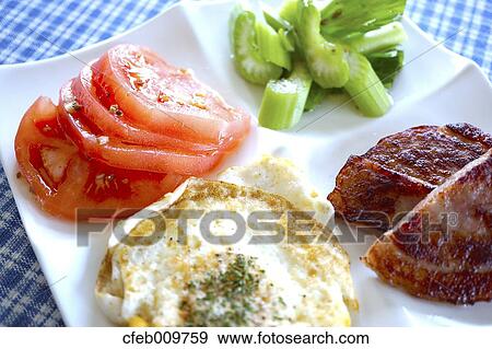 Breakfast plate View Large Photo Image Stock Photo - Breakfast plate. Fotosearch
