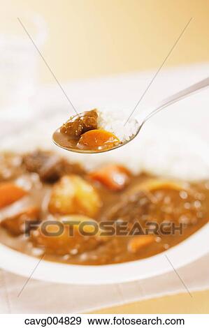 Curry rice View Large Photo Image Stock Photo - Curry rice. Fotosearch