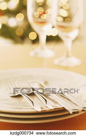 Cutlery and dishes View Large Photo Image Picture - Cutlery and dishes. Fotosearch