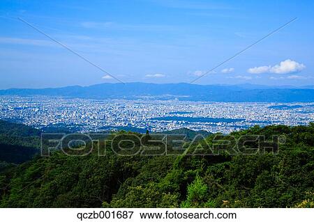 Stock Photo - Forest and cityscape. Fotosearch