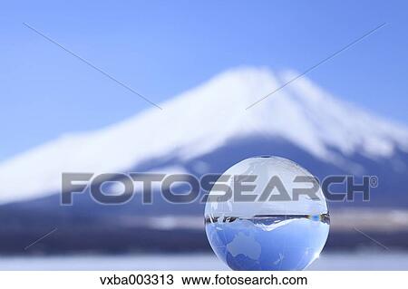Glass globe and Mount Fuji View Large Photo Image Stock Image - Glass globe and Mount Fuji. Fotosearch
