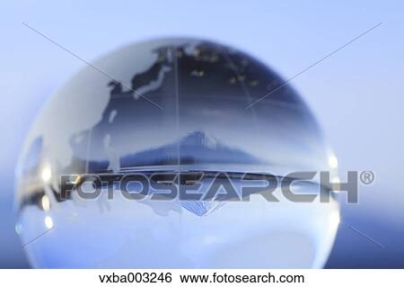 Glass globe and Mount Fuji View Large Photo Image Stock Photograph - Glass globe and Mount Fuji. Fotosearch