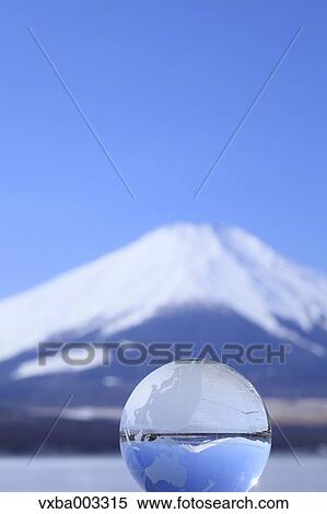 Glass globe and Mount Fuji View Large Photo Image Stock Photography - Glass globe and Mount Fuji. Fotosearch