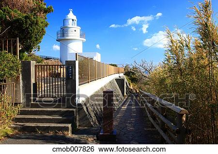 Irozaki Lighthouse, Shizuoka Prefecture, Japan View Large Photo Image Stock Photograph - Irozaki Lighthouse, Shizuoka Prefecture, Japan. Fotosearch