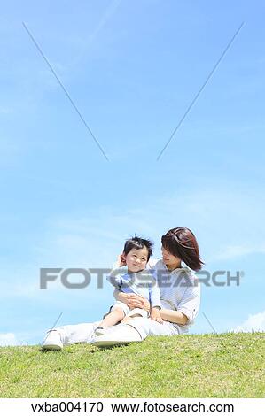Japanese kids on a hill View Large Photo Image Stock Image - Japanese kids on a hill. Fotosearch