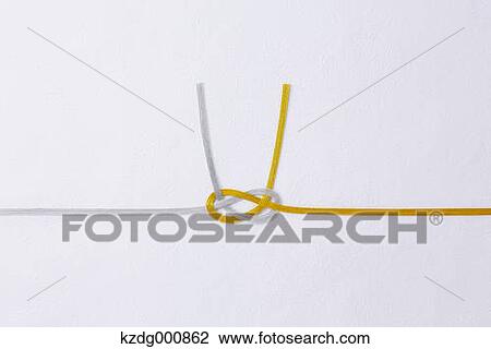 Stock Image - Japanese style envelope wrapping cord. Fotosearch