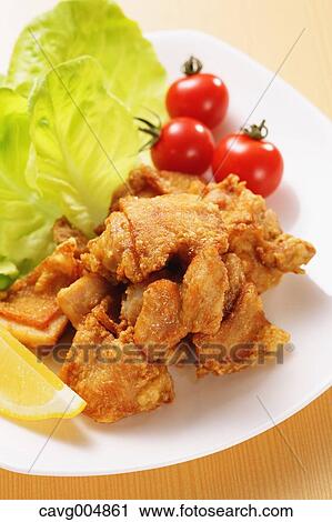 Japanese style fried chicken View Large Photo Image Stock Image - Japanese style fried chicken. Fotosearch