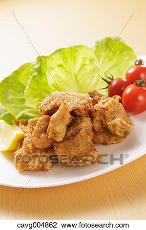 Japanese style fried chicken View Large Photo Image Stock Image - Japanese style fried chicken. Fotosearch