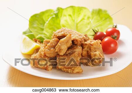 Japanese style fried chicken View Large Photo Image Stock Image - Japanese style fried chicken. Fotosearch