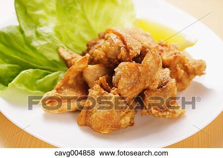 Japanese style fried chicken View Large Photo Image Stock Photo - Japanese style fried chicken. Fotosearch