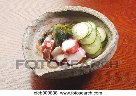Japanese style Marinated Octopus View Large Photo Image Stock Photo - Japanese style Marinated Octopus. Fotosearch