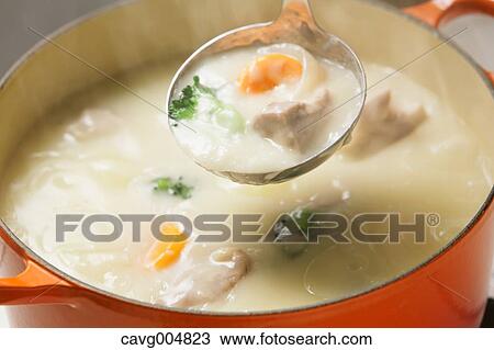 Stock Image - Japanese style white stew. Fotosearch