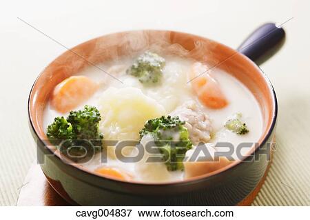 Stock Photo - Japanese style white stew. Fotosearch