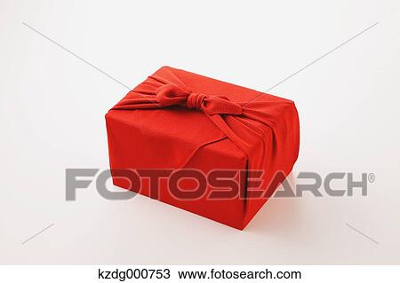 Stock Image - Japanese style wrapping cloth. Fotosearch