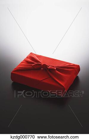 Stock Image - Japanese style wrapping cloth. Fotosearch