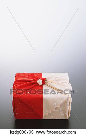 Stock Image - Japanese style wrapping cloth. Fotosearch