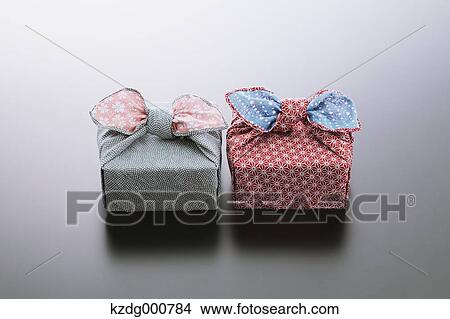 Picture - Japanese style wrapping cloths. Fotosearch