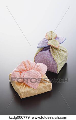 Stock Photo - Japanese style wrapping cloths. Fotosearch