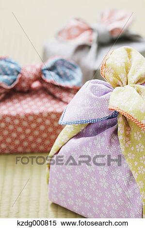 Stock Photography - Japanese style wrapping cloths. Fotosearch